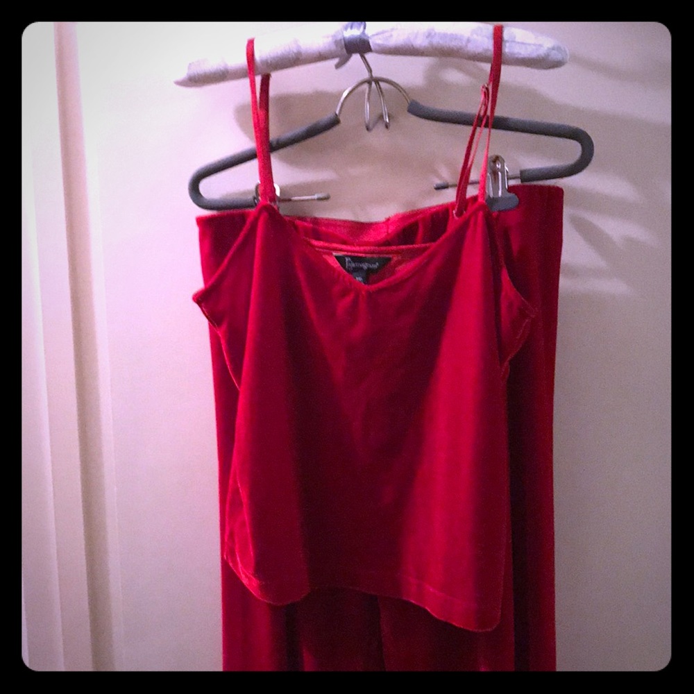 Pajama Gram M Red Velour Lounger: Valentine’s Day!